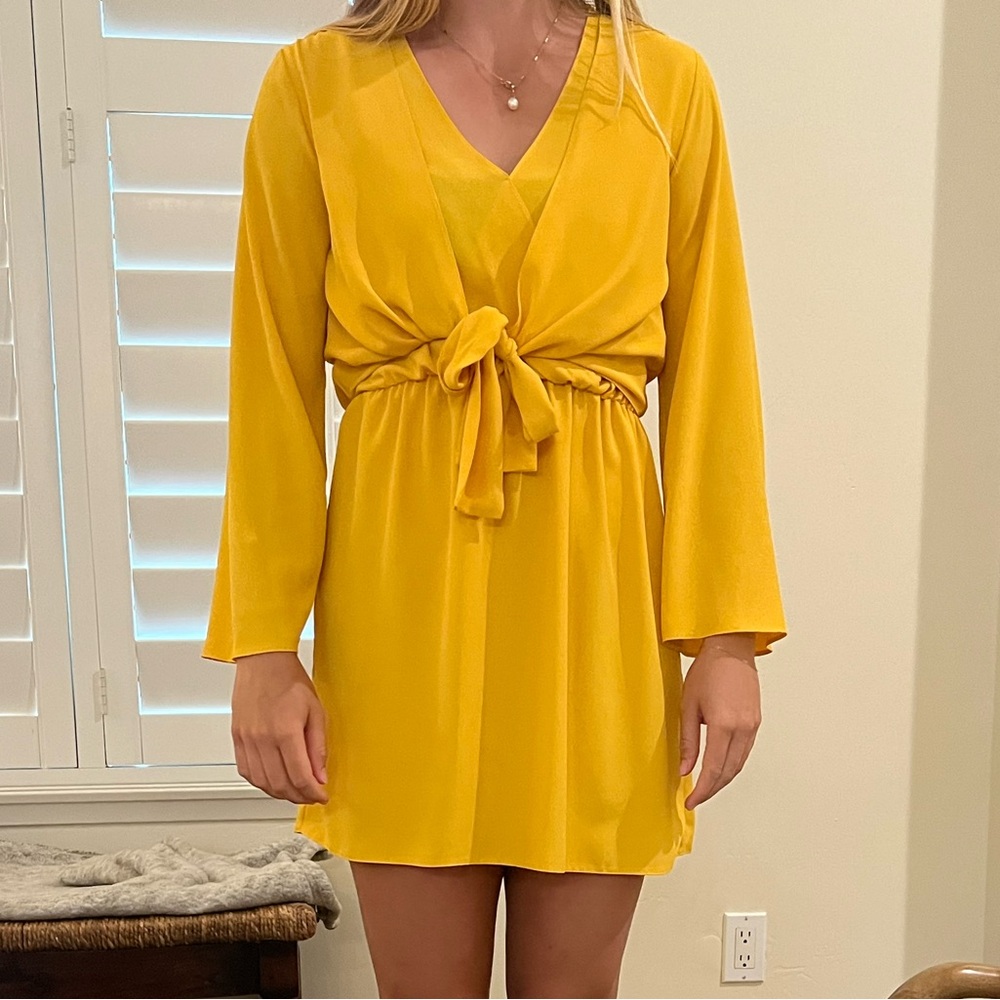 Top shop yellow dress